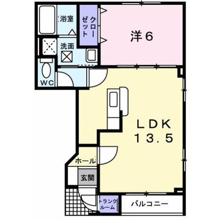 クリオージュ1号棟の物件間取画像